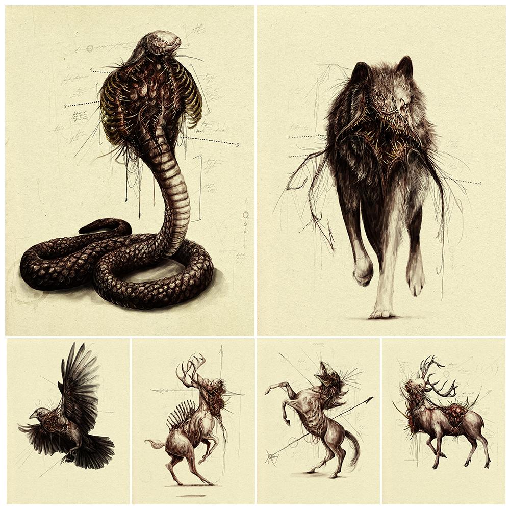 Ужасное животное, зомби, ретро, настенная живопись маслом, ужас, лось, колибри, волк, змея, художественный постер
Ужасное животное, зомби, ретро, настенная живопись маслом, ужас, лось, колибри, волк, змея, художественный постер