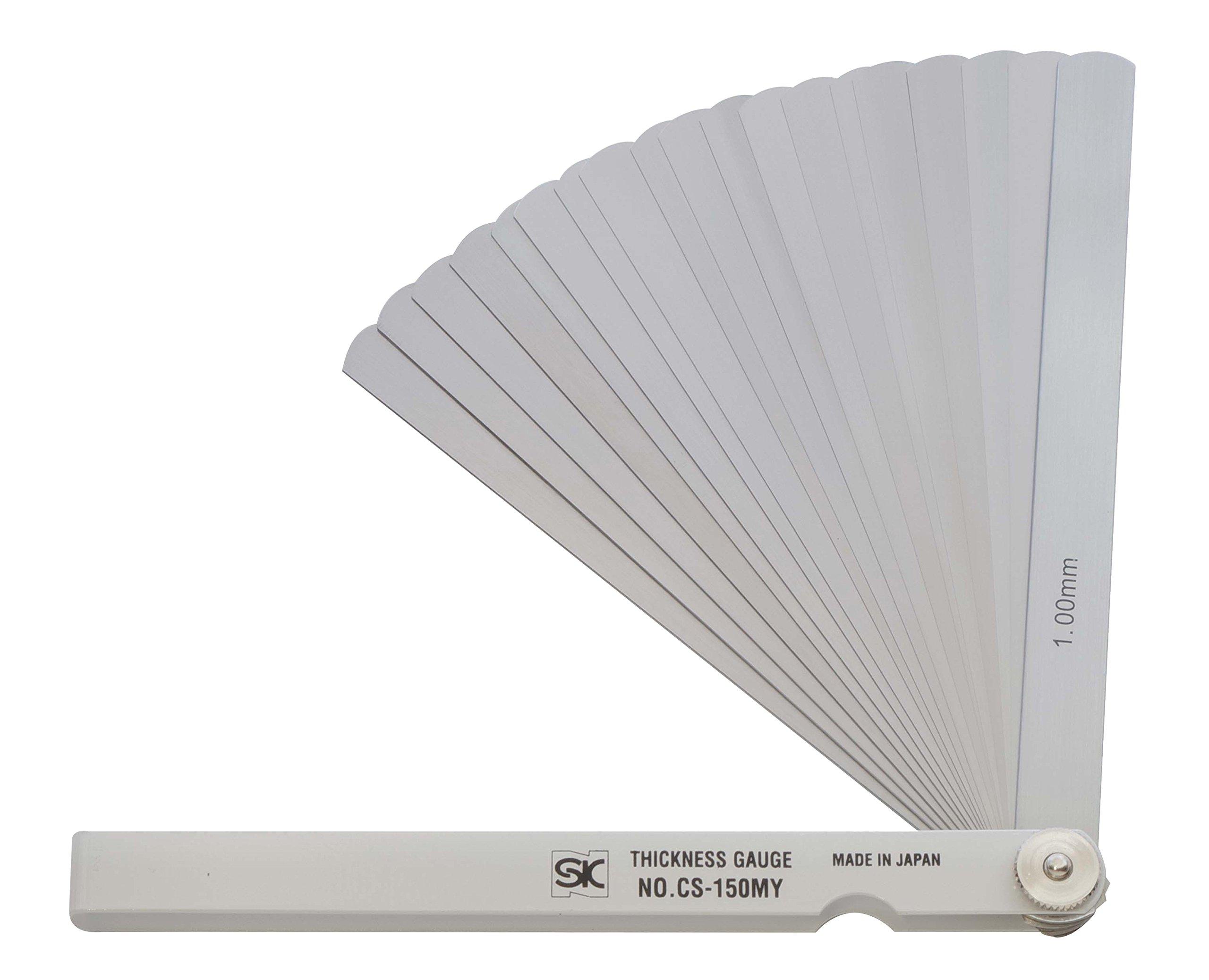 Niigata Seiki SK Made in Japan Thickness Gauge Color Sleeve Type White 19 Pieces 150mm (Gap Gauge) CS-150MY 0.03-1.00mm
Niigata Seiki SK Made in Japan Thickness Gauge Color Sleeve Type White 19 Pieces 150mm (Gap Gauge) CS-150MY 0.03-1.00mm