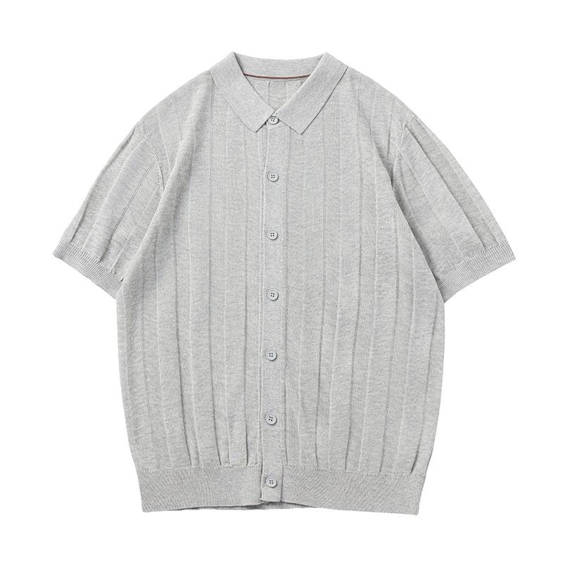 Mu Qiu Men s Cardigan Lapel Polo Shirt | Short Sleeve Ribbed Old Money Style T-shirt 3XL (90-100 kg)
Mu Qiu Men s Cardigan Lapel Polo Shirt | Short Sleeve Ribbed Old Money Style T-shirt 3XL (90-100 kg)