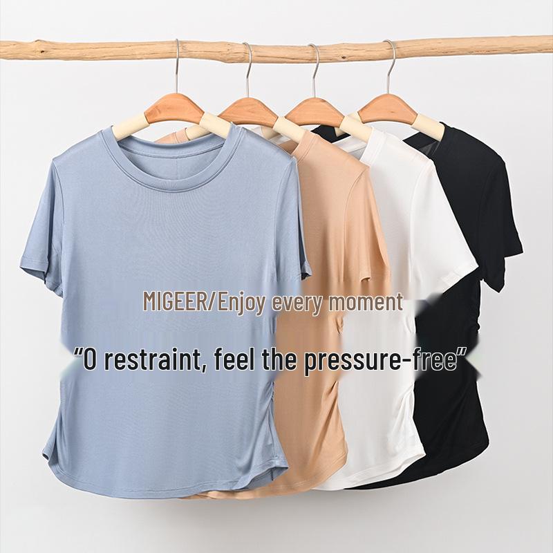 Tangge Silk Round Neck Fitted T-Shirt - Mulberry Silk, Short Sleeve, Versatile & Comfortable Large
Tangge Silk Round Neck Fitted T-Shirt - Mulberry Silk, Short Sleeve, Versatile & Comfortable Large