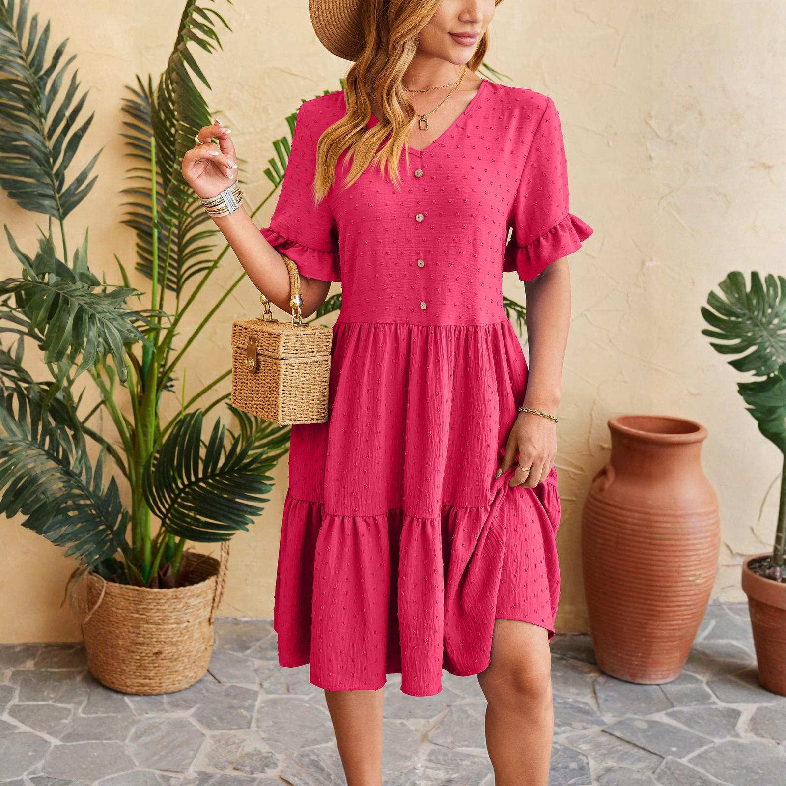 Women s V,Neck Waist Waisted Pleated Sleeve Dresses XL
Women s V,Neck Waist Waisted Pleated Sleeve Dresses XL