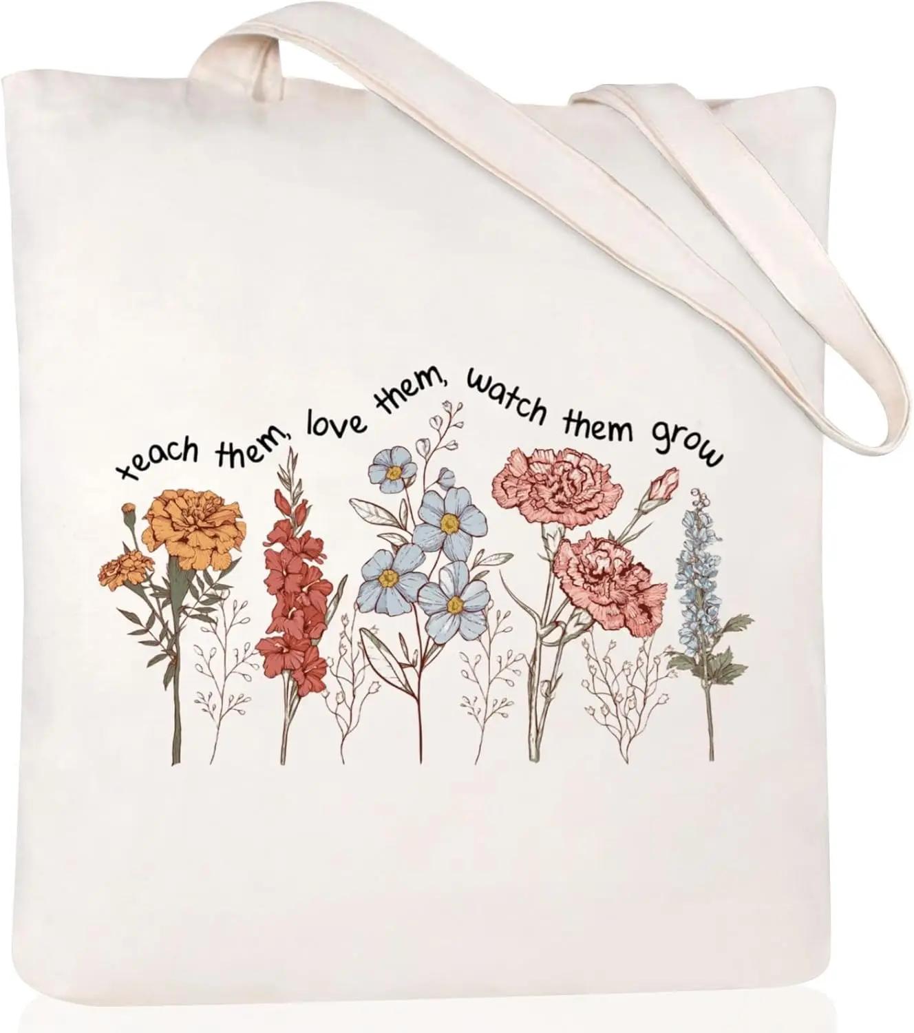 Teachers Gift Teacher Tote Bag Women Canvas Shoulder Bags Rainbow Letter Printed Casual Totes Female Large Capacity Handbag 35x40cm
Teachers Gift Teacher Tote Bag Women Canvas Shoulder Bags Rainbow Letter Printed Casual Totes Female Large Capacity Handbag 35x40cm