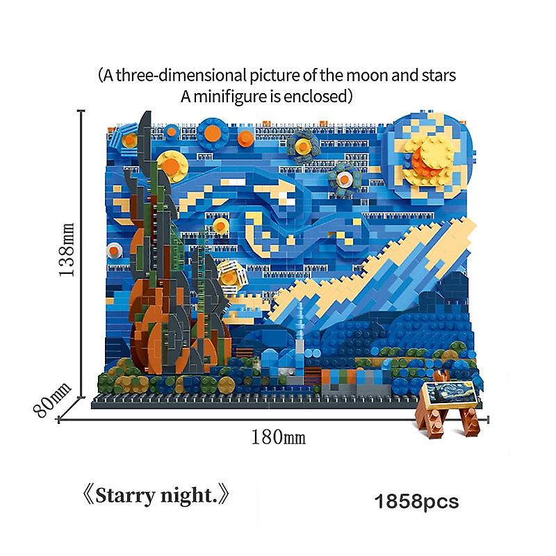 Звездная ночь 3d микрокирпич moc art живопись Винсент Ван Гог 21333 строительные блоки модель Канагавы головоломки игрушки подарки детям
Звездная ночь 3d микрокирпич moc art живопись Винсент Ван Гог 21333 строительные блоки модель Канагавы головоломки игрушки подарки детям