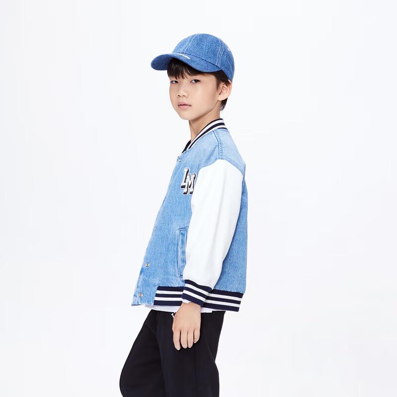 Little MO&Co. Boys Cotton Denim Baseball Jacket 140
Little MO&Co. Boys Cotton Denim Baseball Jacket 140