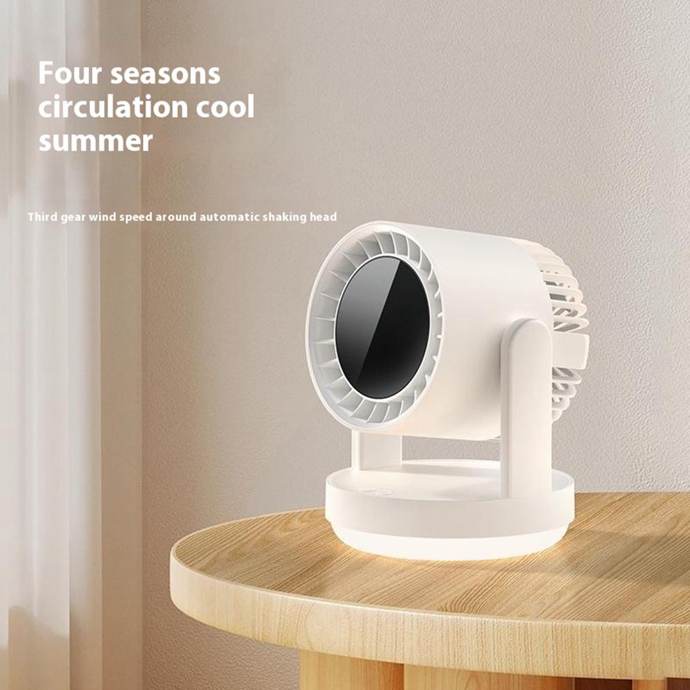 ZK06 Mini Quiet Desktop Fan 3 Speed Adjustable 360° Rotary Rechargeable Air Circulator Fans with Light Dark Grey
ZK06 Mini Quiet Desktop Fan 3 Speed Adjustable 360° Rotary Rechargeable Air Circulator Fans with Light Dark Grey