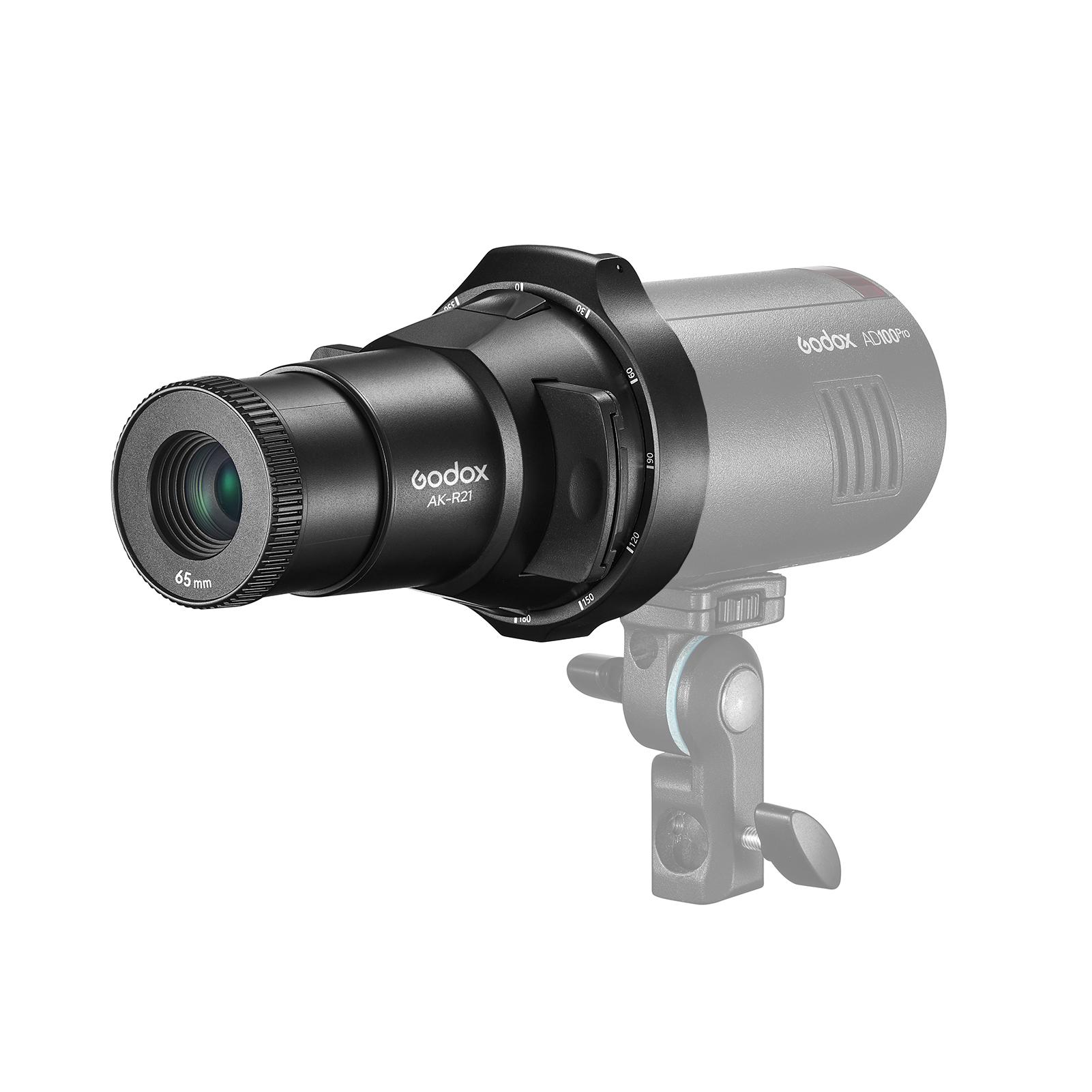 Комплект фотовспышки Godox AK-R21 с проекционным объективом 65 мм + монтажным адаптером для круглой головки
Комплект фотовспышки Godox AK-R21 с проекционным объективом 65 мм + монтажным адаптером для круглой головки