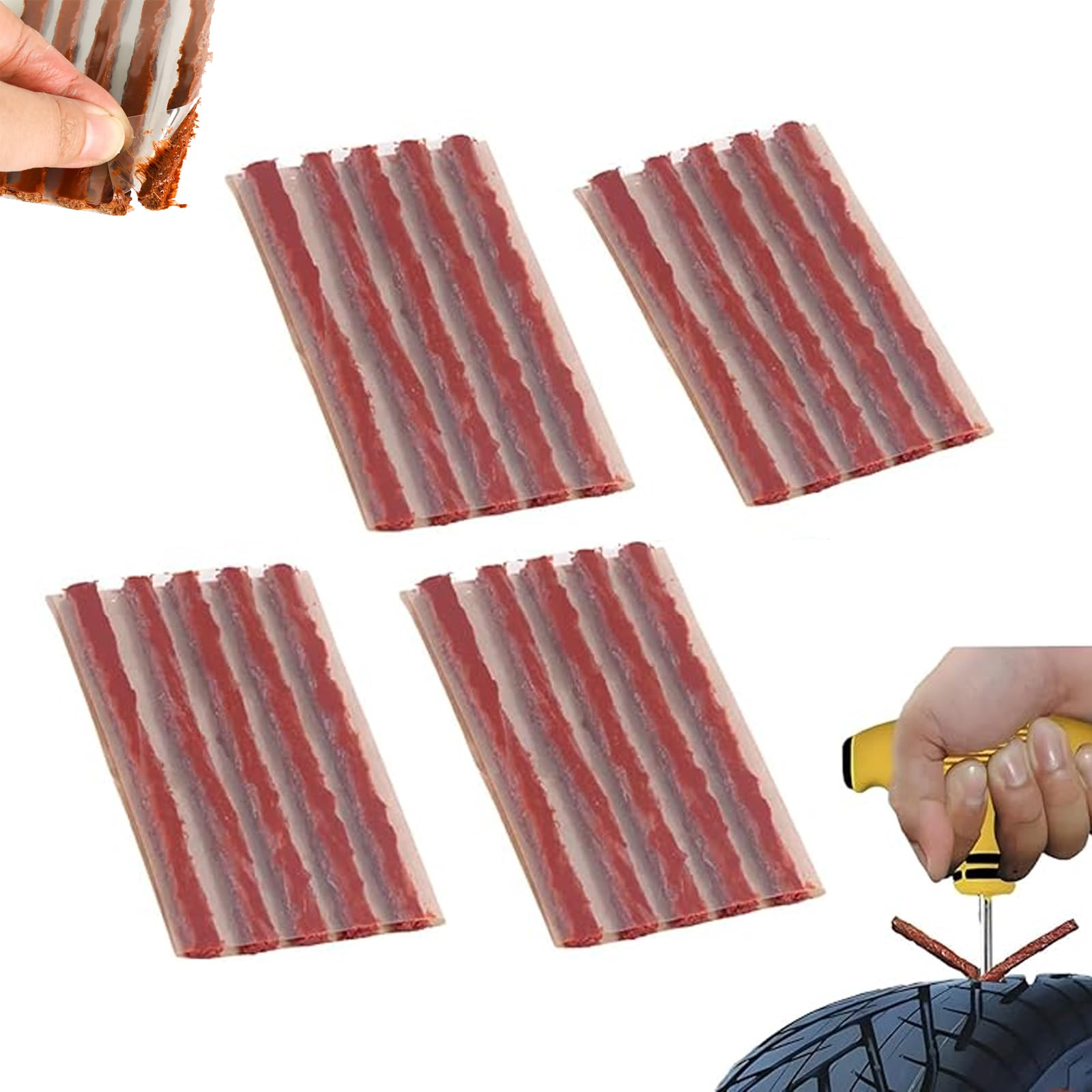 Zhejia Tire Repair Strips, 20 Pcs Tire Rubber Seal Strip String Tire Repair Strip
Zhejia Tire Repair Strips, 20 Pcs Tire Rubber Seal Strip String Tire Repair Strip