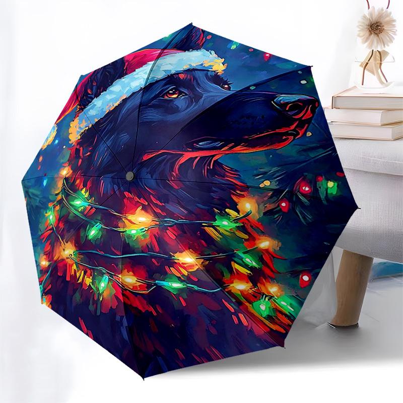 1pc Christmas Lights Festive Dog Design Automatic Opening Folding Umbrella with 8-Bone Iron Frame, Portable Outdoor for Fans, Travelers, Daily Use, Gi
1pc Christmas Lights Festive Dog Design Automatic Opening Folding Umbrella with 8-Bone Iron Frame, Portable Outdoor for Fans, Travelers, Daily Use, Gi
