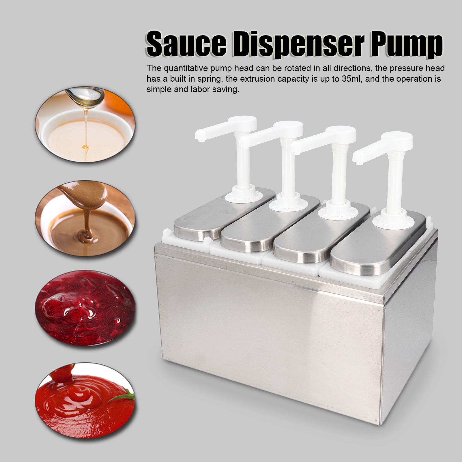 Kitchen Utensils Sauce Dispenser Pump Salad Jam Seasoning Condiment Squeeze Pump Container with Base for Kitchen Restaurant
Kitchen Utensils Sauce Dispenser Pump Salad Jam Seasoning Condiment Squeeze Pump Container with Base for Kitchen Restaurant