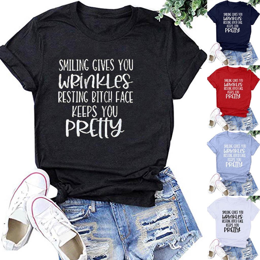 Женская повседневная свободная футболка с короткими рукавами и блузкой с принтом, топы
Женская повседневная свободная футболка с короткими рукавами и блузкой с принтом, топы