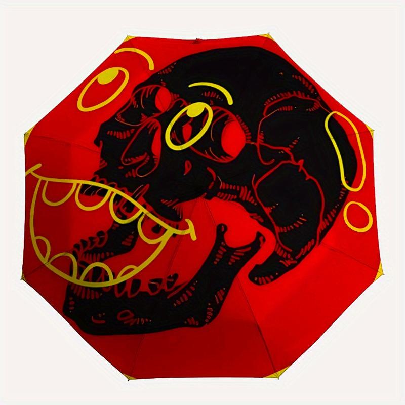 1pc Skull Automatic Folding Umbrella, Portable & Foldable Design with 8 Ribs, Casual Outdoor Accessory yy250805107
1pc Skull Automatic Folding Umbrella, Portable & Foldable Design with 8 Ribs, Casual Outdoor Accessory yy250805107