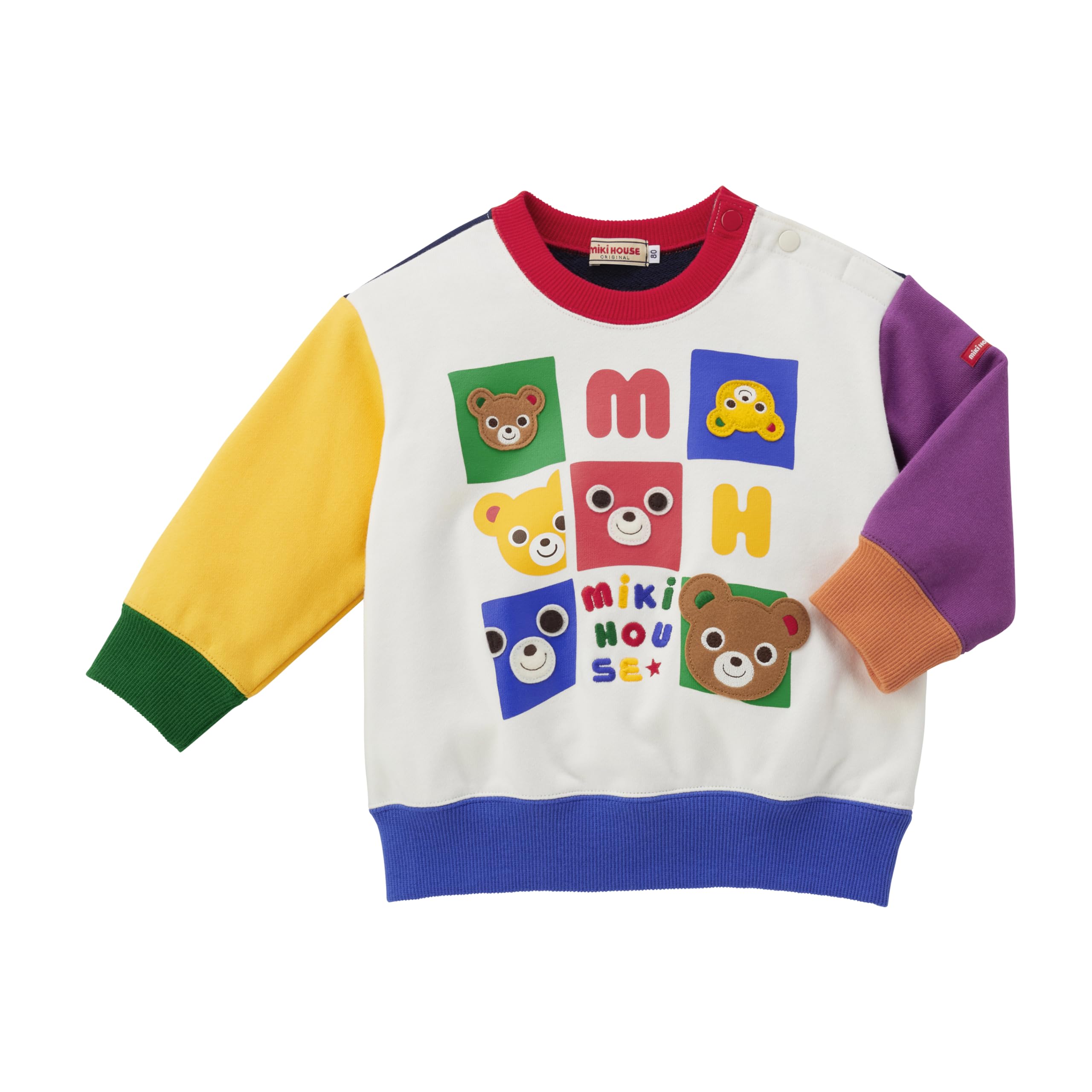 MIKI HOUSE Long Sleeve Sweatshirt with Bear Design, Made in Japan, for Boys and Girls, Baby & Kids, 90cm, Multicolor, 13-5602-685
MIKI HOUSE Long Sleeve Sweatshirt with Bear Design, Made in Japan, for Boys and Girls, Baby & Kids, 90cm, Multicolor, 13-5602-685