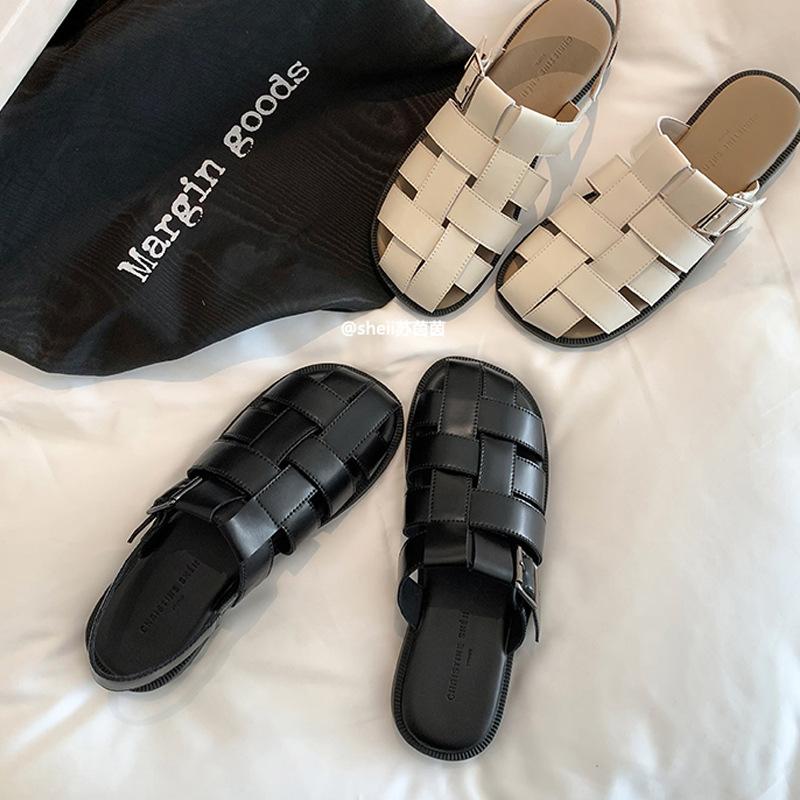 2025 summer new cool slippers cover up ugly Roman woven hollow flat sandals women s pig cage bag head slippers outside wear 35
2025 summer new cool slippers cover up ugly Roman woven hollow flat sandals women s pig cage bag head slippers outside wear 35
