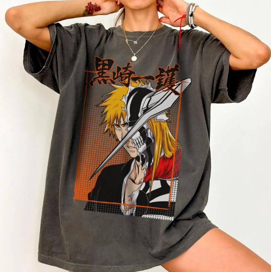 Bleach Ichigo Kurosaki Hollow Mask T-Shirt Vintage Anime Graphic Tee L
Bleach Ichigo Kurosaki Hollow Mask T-Shirt Vintage Anime Graphic Tee L