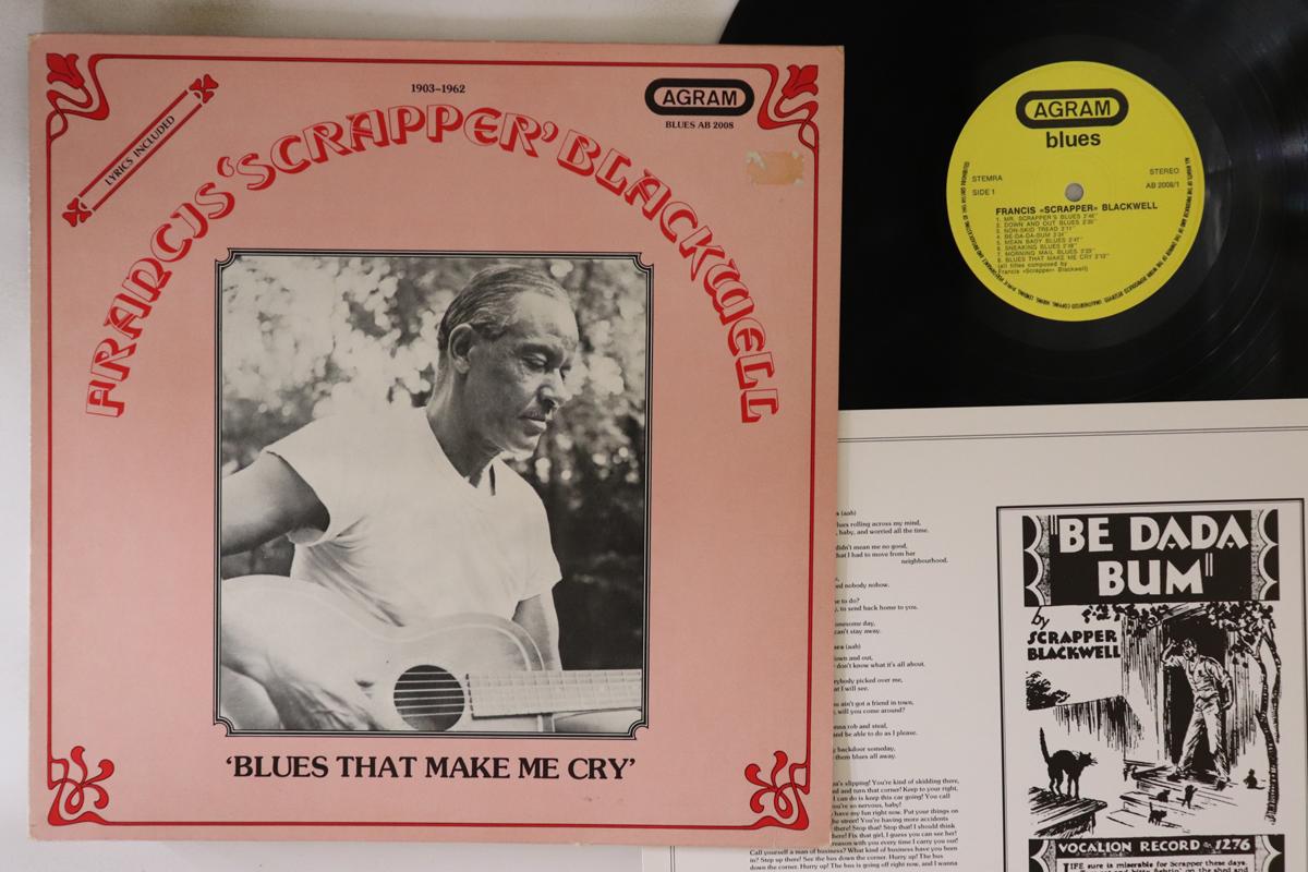 LP Record SCRAPPER BLACKWELL Blues That Make Me Cry AB2008 AGRAM BLUES 1980 Netherland Blues Used
LP Record SCRAPPER BLACKWELL Blues That Make Me Cry AB2008 AGRAM BLUES 1980 Netherland Blues Used