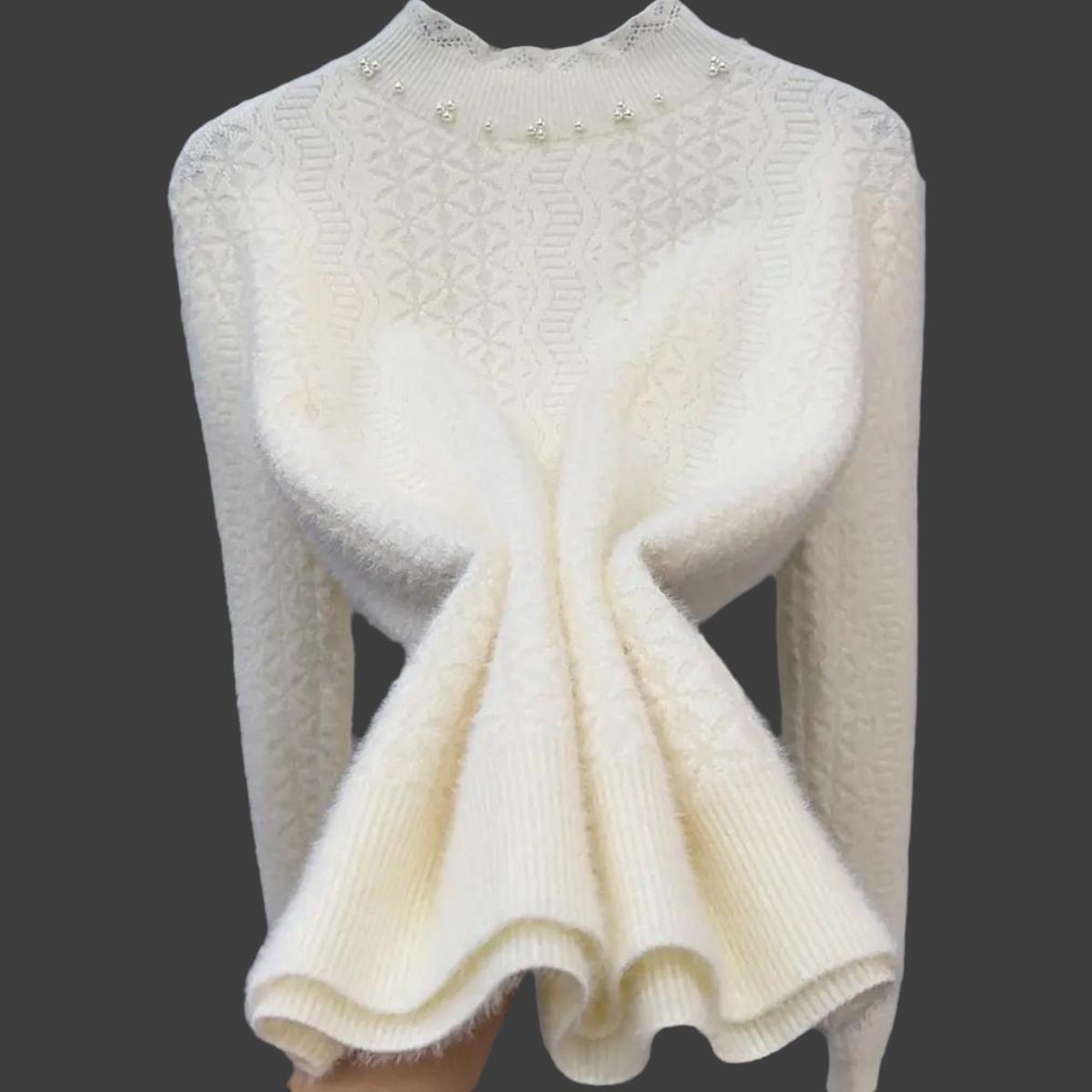 Women s Lace Collar Knit Sweater Autumn and Winter Thick Soft Beads Knit Pullover Top 2XL брудно-білий
Women s Lace Collar Knit Sweater Autumn and Winter Thick Soft Beads Knit Pullover Top 2XL брудно-білий