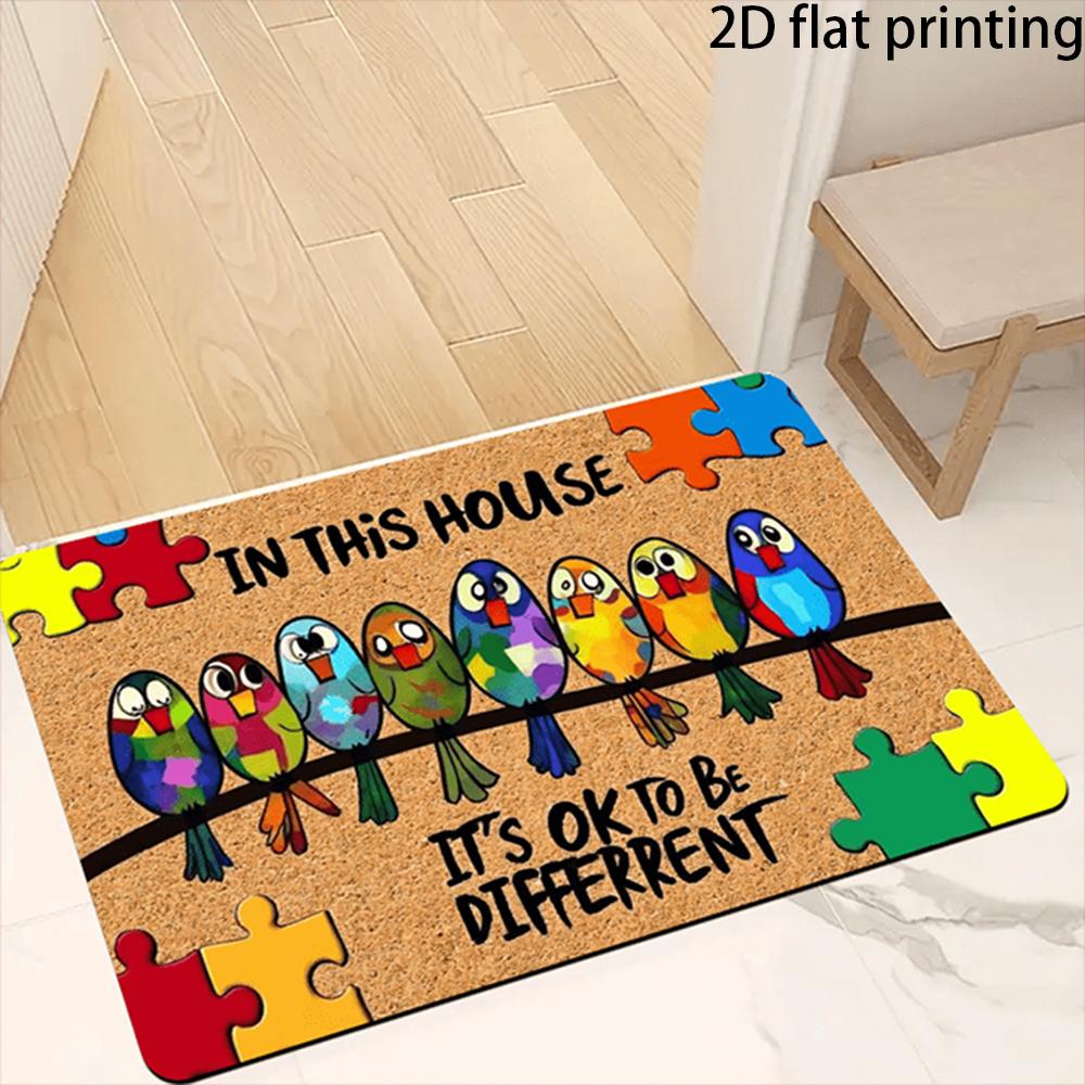 2D Flat-1PC Cute Doormat with Funny Sayings , Welcome mats for home decoration. 40cm x 60cm
2D Flat-1PC Cute Doormat with Funny Sayings , Welcome mats for home decoration. 40cm x 60cm