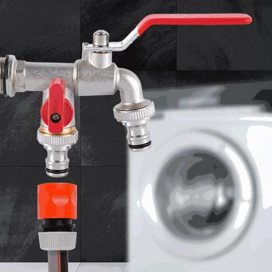 Brass Faucet Double Outlet Garden Faucet Independent Control Valve Quick Installation Leak-proof Double Outlet Faucet Adapter D
Brass Faucet Double Outlet Garden Faucet Independent Control Valve Quick Installation Leak-proof Double Outlet Faucet Adapter D