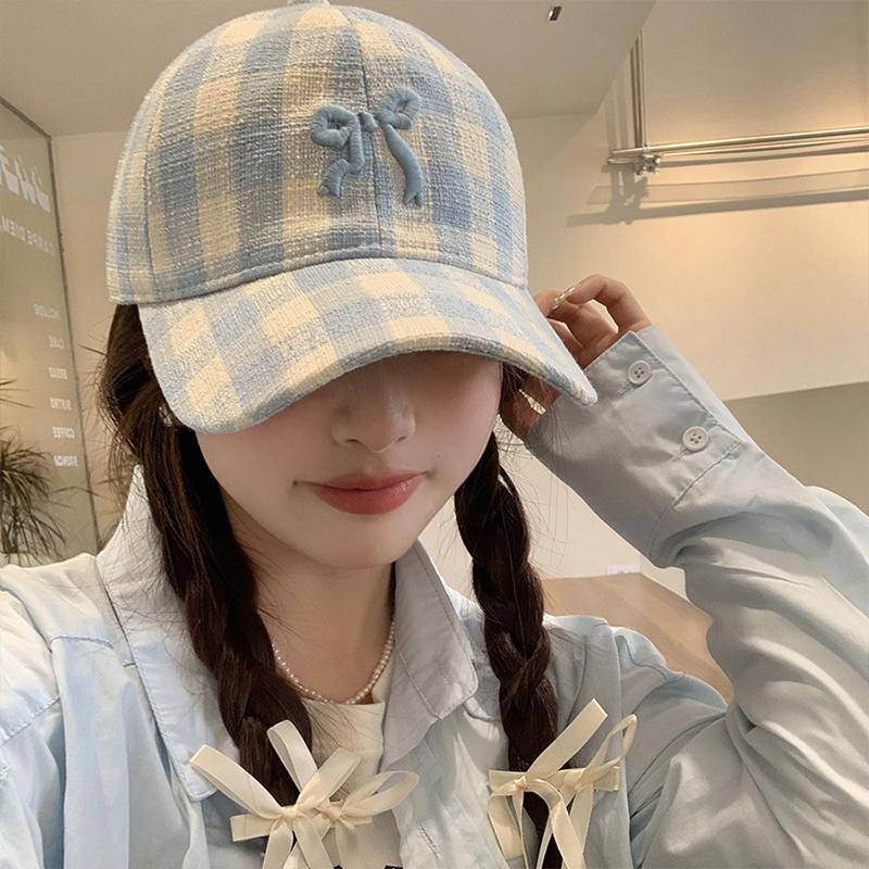 RICYGVM Embroidery Bow Baseball Hat Women Outdoor Sun Protection Visors Fashion Plaid Duckbill Cap Korean Girls Duck Tongue Caps Adjustable синій
RICYGVM Embroidery Bow Baseball Hat Women Outdoor Sun Protection Visors Fashion Plaid Duckbill Cap Korean Girls Duck Tongue Caps Adjustable синій
