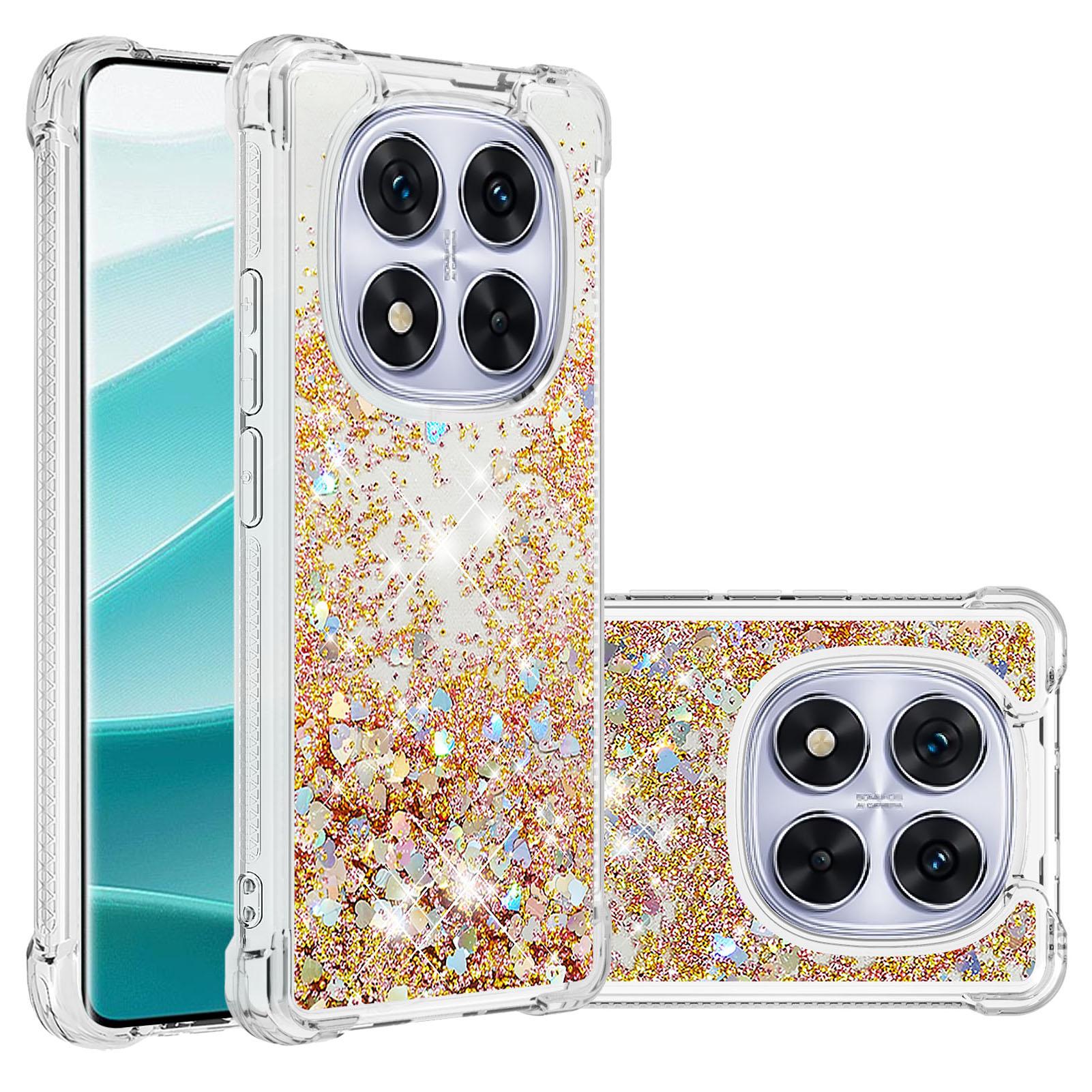 For Xiaomi Poco X7 5G/Xiaomi Redmi Note 14 Pro 5G TPU Case Glitter Quicksand Shockproof Phone Back Cover Gold/Hearts
For Xiaomi Poco X7 5G/Xiaomi Redmi Note 14 Pro 5G TPU Case Glitter Quicksand Shockproof Phone Back Cover Gold/Hearts