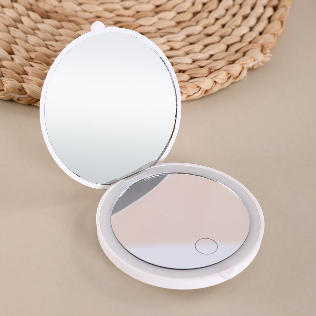 Portable LED Makeup Mirror with Fill Light - Foldable Travel Pocket Mirror білий
Portable LED Makeup Mirror with Fill Light - Foldable Travel Pocket Mirror білий
