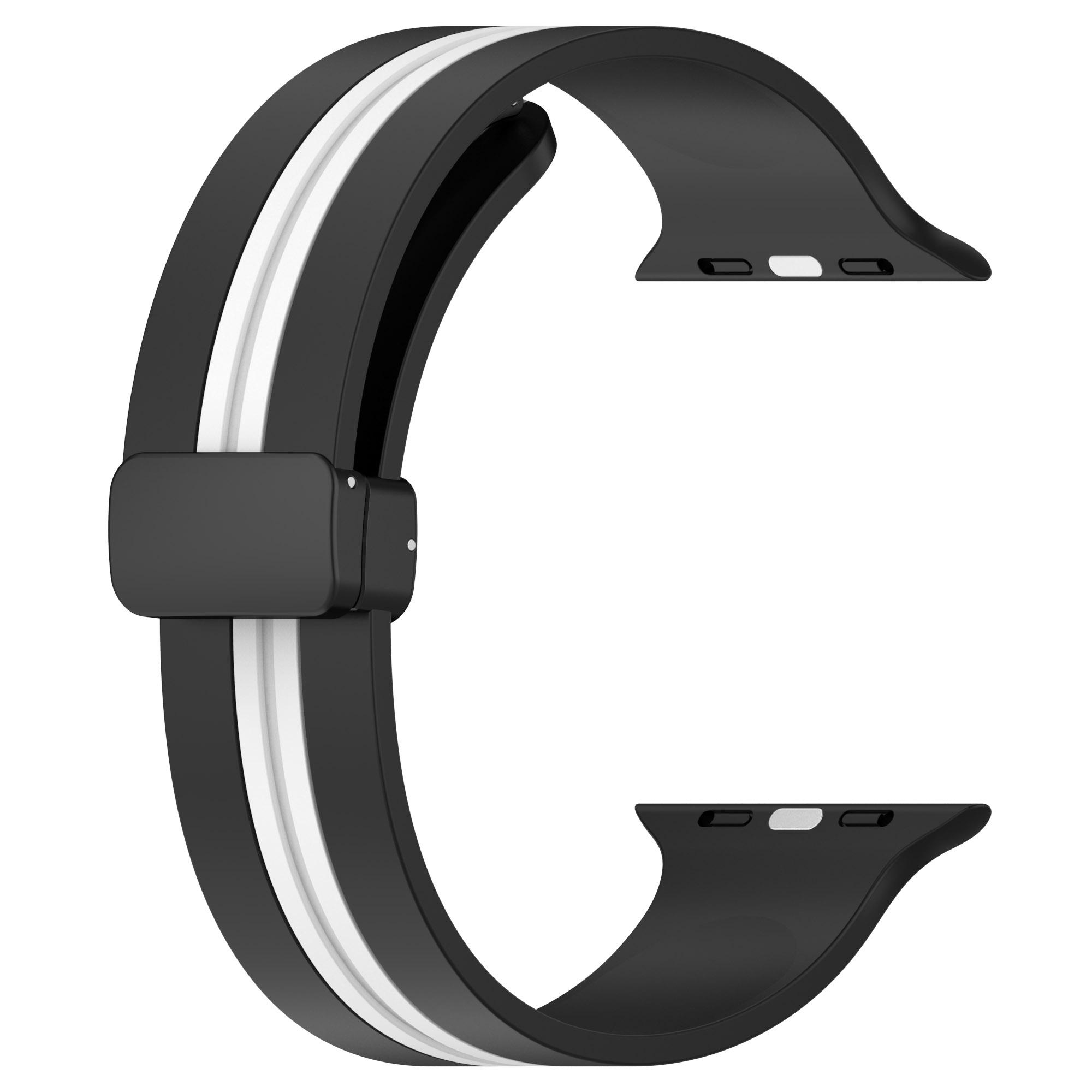 For Apple Watch Series 10 46mm/Ultra 2 Ultra 49mm/Series 9 8 7 45mm/6 5 4 SE (2023) SE (2022) SE 44mm/3 2 1 42mm Magnetic Buckle Strap Watch Band Black/Red
For Apple Watch Series 10 46mm/Ultra 2 Ultra 49mm/Series 9 8 7 45mm/6 5 4 SE (2023) SE (2022) SE 44mm/3 2 1 42mm Magnetic Buckle Strap Watch Band Black/Red