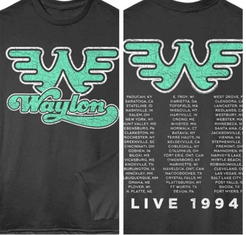 Waylon Jennings T-Shirt Adult 1994 LIVE USA TOUR F&B Country T-Shirt Size S-5XL M
Waylon Jennings T-Shirt Adult 1994 LIVE USA TOUR F&B Country T-Shirt Size S-5XL M