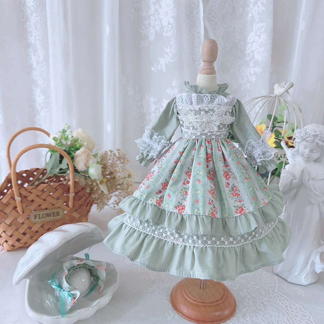 HAMRETHYPPZ BJD Ball Jointed Doll Dress Doll Costume Doll Maid Clothes Ball Jointed Doll Dress Up Flower Maid Cute Doll Ribbon Princess Cute Princess світло-зелений колір
HAMRETHYPPZ BJD Ball Jointed Doll Dress Doll Costume Doll Maid Clothes Ball Jointed Doll Dress Up Flower Maid Cute Doll Ribbon Princess Cute Princess світло-зелений колір