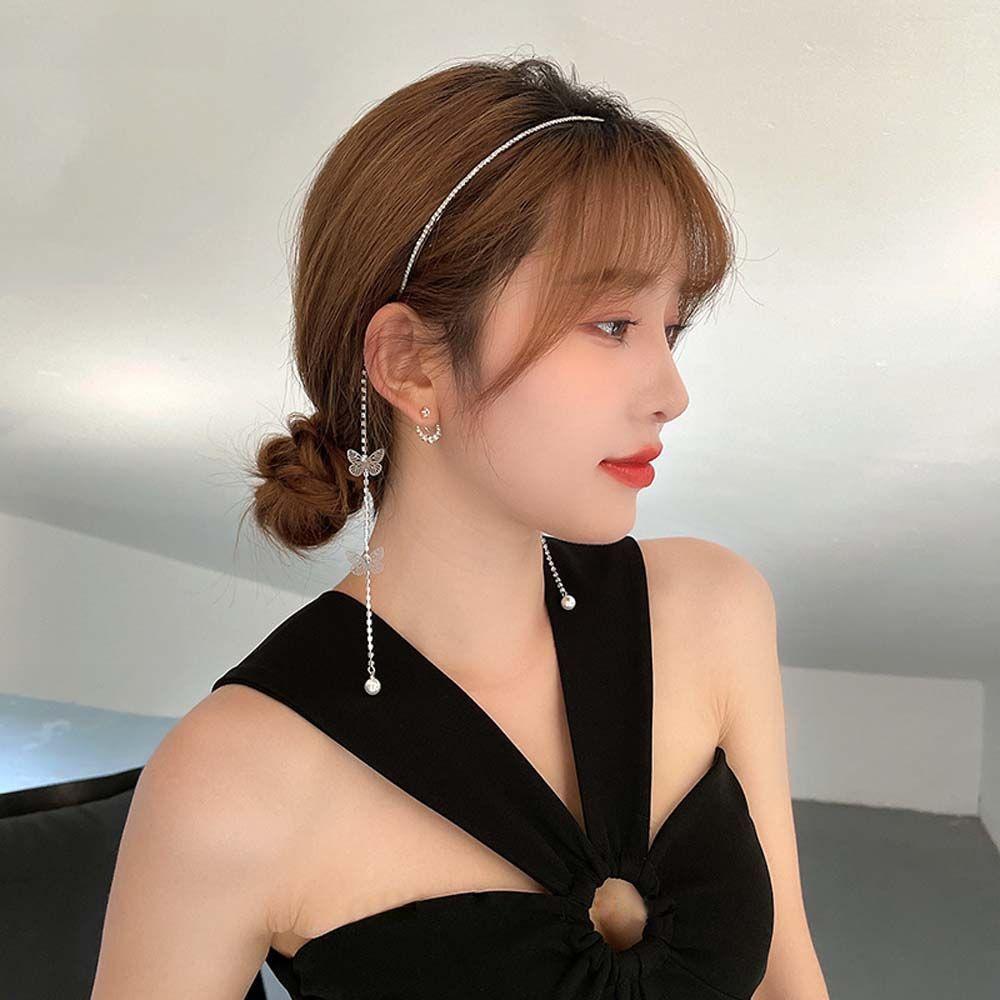 Simple French Butterfly Pearl Girls Hair Accessories Thin Hair Hoop Rhinestone Tassel Headband
Simple French Butterfly Pearl Girls Hair Accessories Thin Hair Hoop Rhinestone Tassel Headband