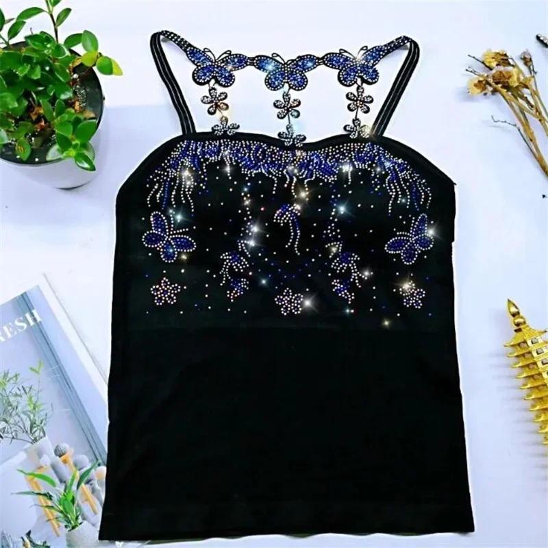 Hot Drill Camisole Женские спортивные майки Сексуальные женские майки Топы Летняя женская одежда Вечерний топ без рукавов Блестящий топ с бриллиантами M синий
Hot Drill Camisole Женские спортивные майки Сексуальные женские майки Топы Летняя женская одежда Вечерний топ без рукавов Блестящий топ с бриллиантами M синий