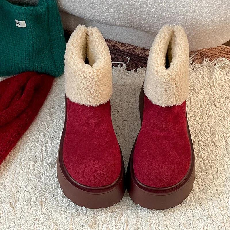 Зимние теплые плюшевые женские сноубутсы на массивной платформе, удобные короткие ботильоны, плоская подошва, хлопковая обувь 35 красный
Зимние теплые плюшевые женские сноубутсы на массивной платформе, удобные короткие ботильоны, плоская подошва, хлопковая обувь 35 красный
