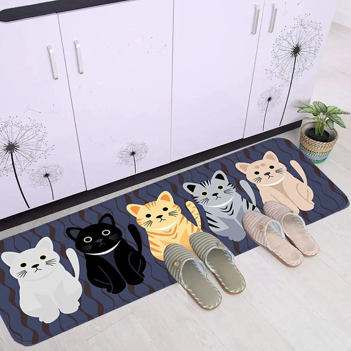 VIKAMA Cat Bedroom Decorative Rug Kitchen Non-Slip Mat For LivingRoom Laundry Room Entry Door Home Washable Floor Carpet 40X60CM (1.3X2FT
VIKAMA Cat Bedroom Decorative Rug Kitchen Non-Slip Mat For LivingRoom Laundry Room Entry Door Home Washable Floor Carpet 40X60CM (1.3X2FT