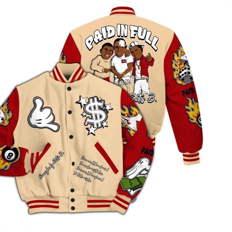 ROADVIBE American Fashion Trendy Brand High-density Letter Cartoon Embroidered Red Baseball Uniform Clothing for Men and Women Jacket XS
ROADVIBE American Fashion Trendy Brand High-density Letter Cartoon Embroidered Red Baseball Uniform Clothing for Men and Women Jacket XS