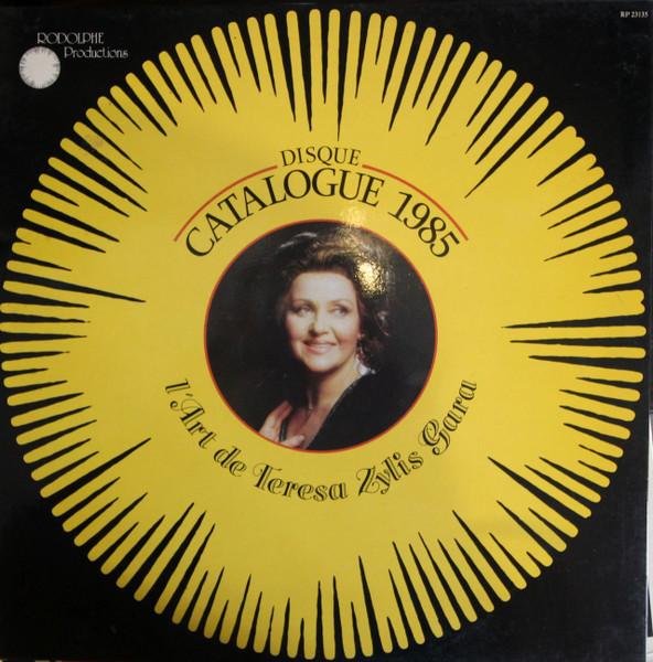 LP Record TERESA ŻYLIS-GARA - L Art De Teresa Zylis Gara RP23135 Rodolphe Produc 1985 France Classical Used
LP Record TERESA ŻYLIS-GARA - L Art De Teresa Zylis Gara RP23135 Rodolphe Produc 1985 France Classical Used
