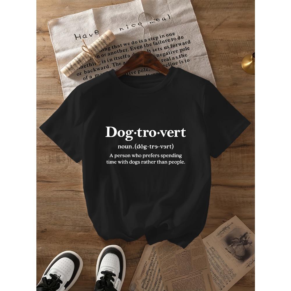 Womens Dog Lover Graphic Print TShirt Dogtrovert Short Sleeve Crew Neck Summer Short Sleeved Women T Shirt Vintage Clothes 4XL
Womens Dog Lover Graphic Print TShirt Dogtrovert Short Sleeve Crew Neck Summer Short Sleeved Women T Shirt Vintage Clothes 4XL
