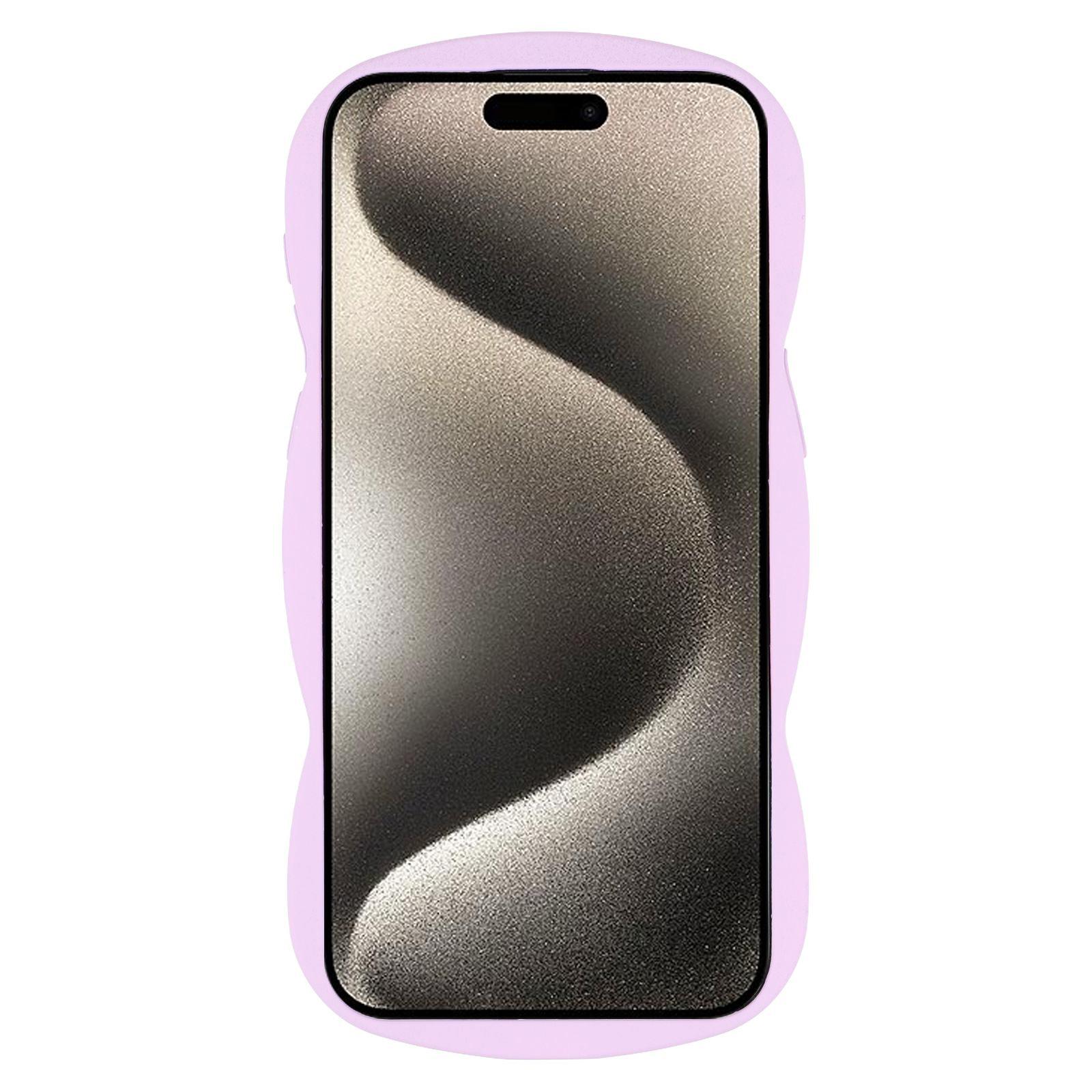 For iPhone 15 Pro Max Case Rubberized Protective TPU Phone Cover Curly Wave Frame Purple
For iPhone 15 Pro Max Case Rubberized Protective TPU Phone Cover Curly Wave Frame Purple