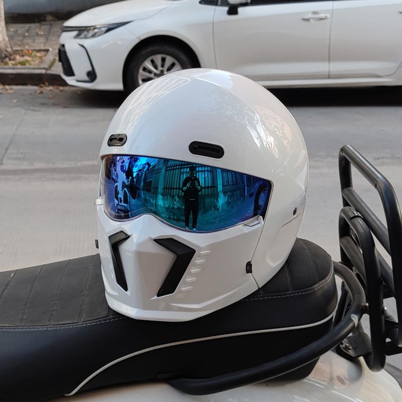 Новий Scorpion Retro Motorcycle Cascos Moto Locomotive Personality Багатоцільовий комбінований шолом Half ML XL XXL XXXL XXXL
Новий Scorpion Retro Motorcycle Cascos Moto Locomotive Personality Багатоцільовий комбінований шолом Half ML XL XXL XXXL XXXL