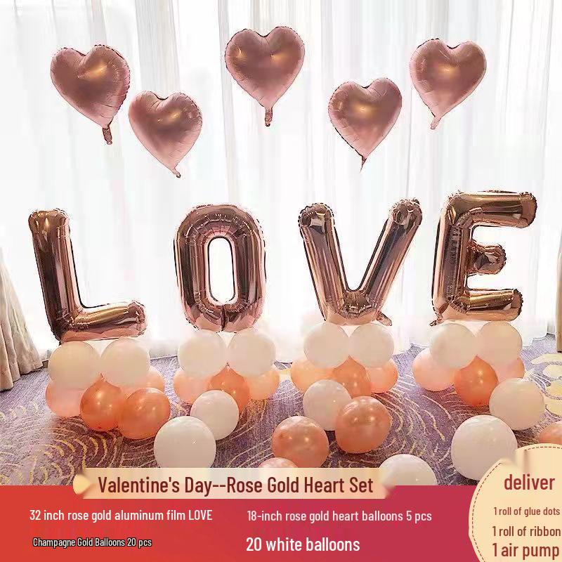 Романтические украшения из воздушных шаров для признания в любви на День святого Валентина - Полный набор
Романтические украшения из воздушных шаров для признания в любви на День святого Валентина - Полный набор
