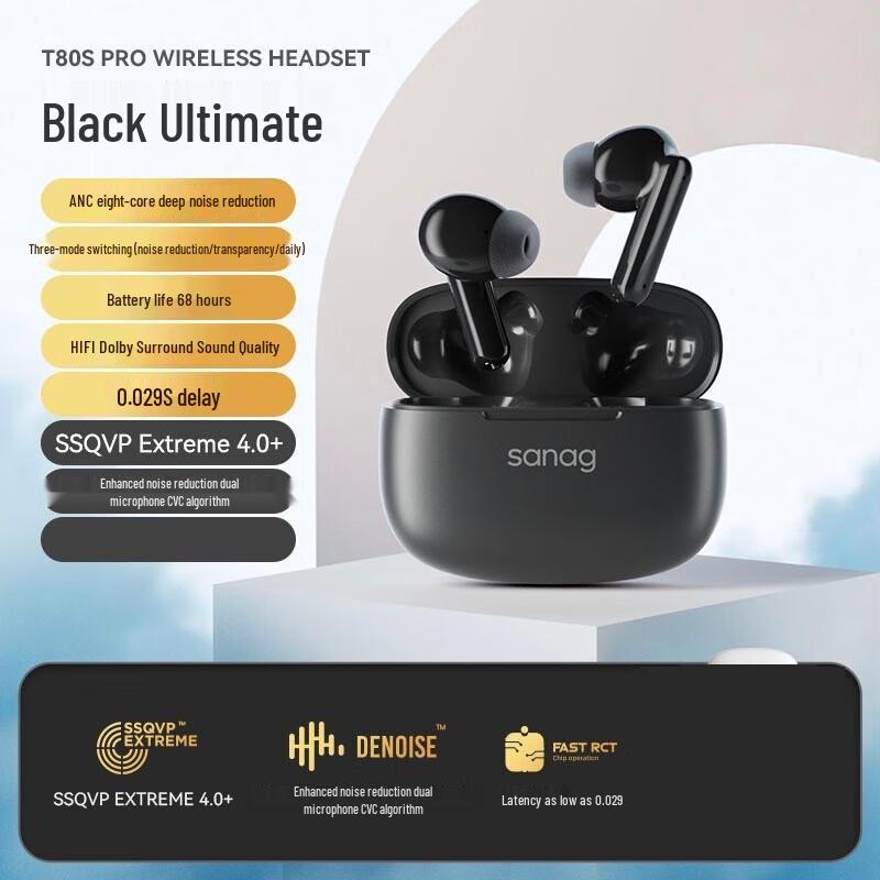 Sennheiser T80S Pro True Wireless Earbuds
Sennheiser T80S Pro True Wireless Earbuds