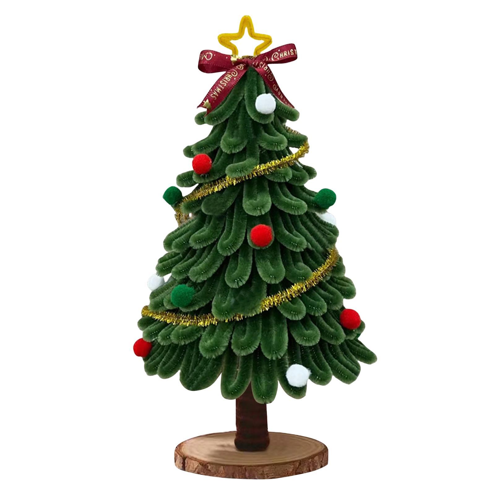 DIY Handmade Christmas Tree Kit Pipe Cleaners Artifical Table Christmas Tree for Home Office Table Decor зелёный
DIY Handmade Christmas Tree Kit Pipe Cleaners Artifical Table Christmas Tree for Home Office Table Decor зелёный