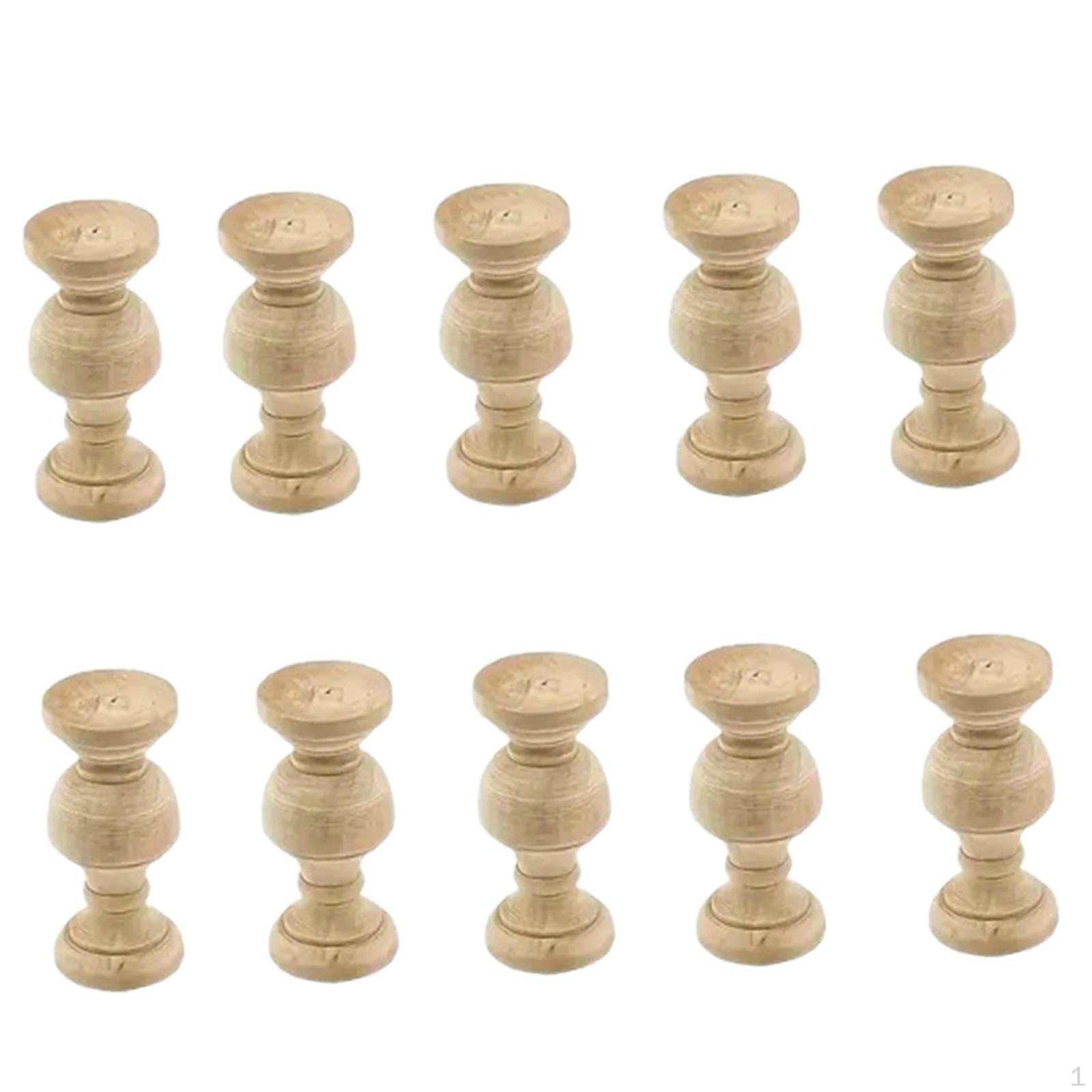 10 Pieces Wooden Finials, Toppers, Unfinished for Indoor Use Decorative Bed Post Finials
10 Pieces Wooden Finials, Toppers, Unfinished for Indoor Use Decorative Bed Post Finials