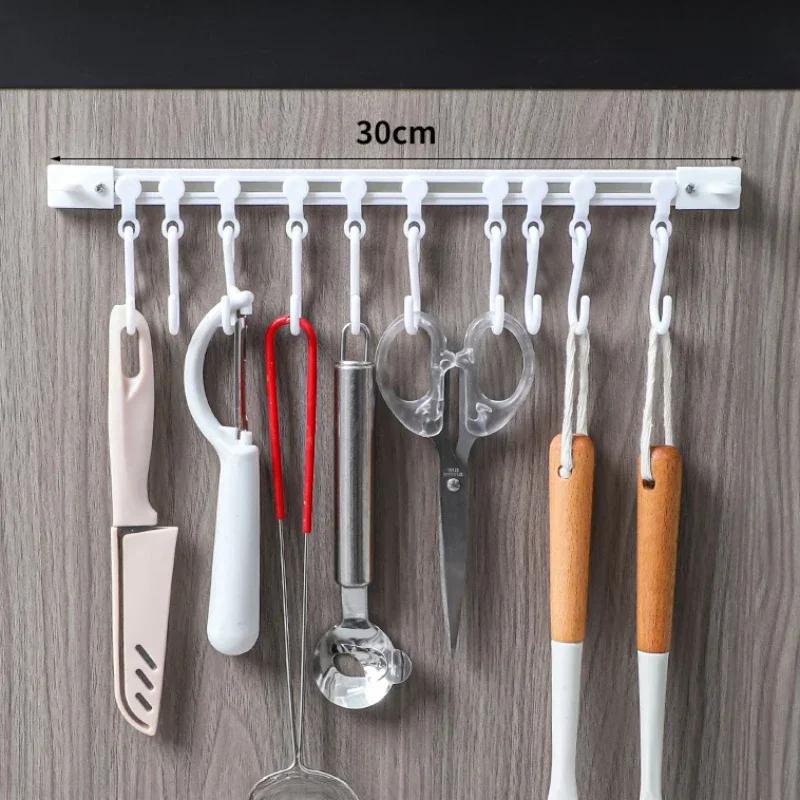 Самоклеящаяся настенная вешалка для кухни, ванной комнаты, раздвижная направляющая, многофункциональный S-образный крючок, крючок для шкафа, вешалка без проколов
Самоклеящаяся настенная вешалка для кухни, ванной комнаты, раздвижная направляющая, многофункциональный S-образный крючок, крючок для шкафа, вешалка без проколов