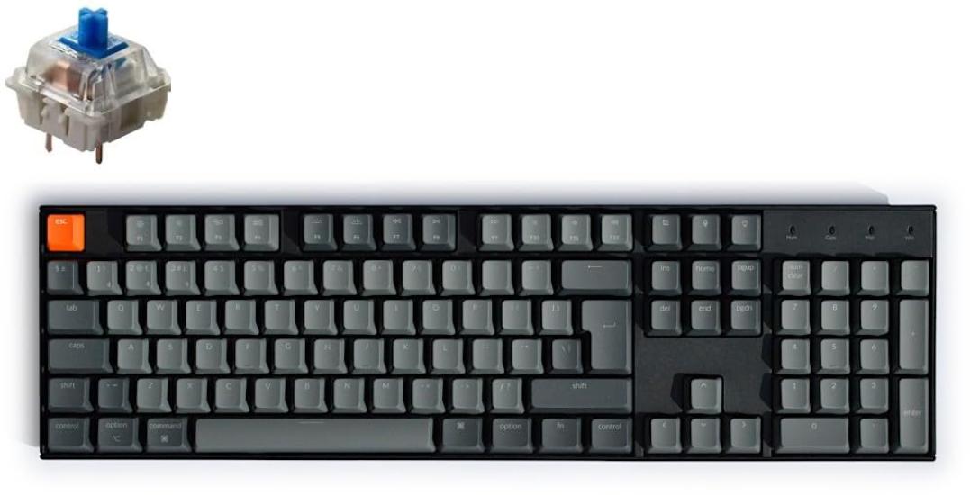 Keychron K10 Wireless Gaming Mechanical KeyboardFull SizeUS LayoutWhite LED LightGateron G Pro Mechanical SwitchWiredBluetooth Wireless CompatibleMac
Keychron K10 Wireless Gaming Mechanical KeyboardFull SizeUS LayoutWhite LED LightGateron G Pro Mechanical SwitchWiredBluetooth Wireless CompatibleMac