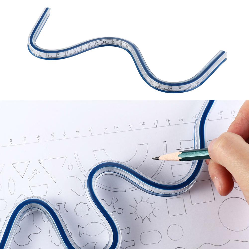 Drawing Tool Dividing Ruler Drafting Drawing Ruler Flexible Curve Ruler Serpentine Ruler 30cm
Drawing Tool Dividing Ruler Drafting Drawing Ruler Flexible Curve Ruler Serpentine Ruler 30cm