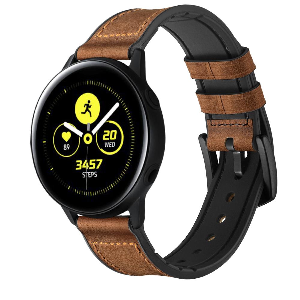 20mm Genuine Leather Coated Silicone Smart Watch Band for Garmin Vivoactive 3/Vivomove HR As shown A
20mm Genuine Leather Coated Silicone Smart Watch Band for Garmin Vivoactive 3/Vivomove HR As shown A