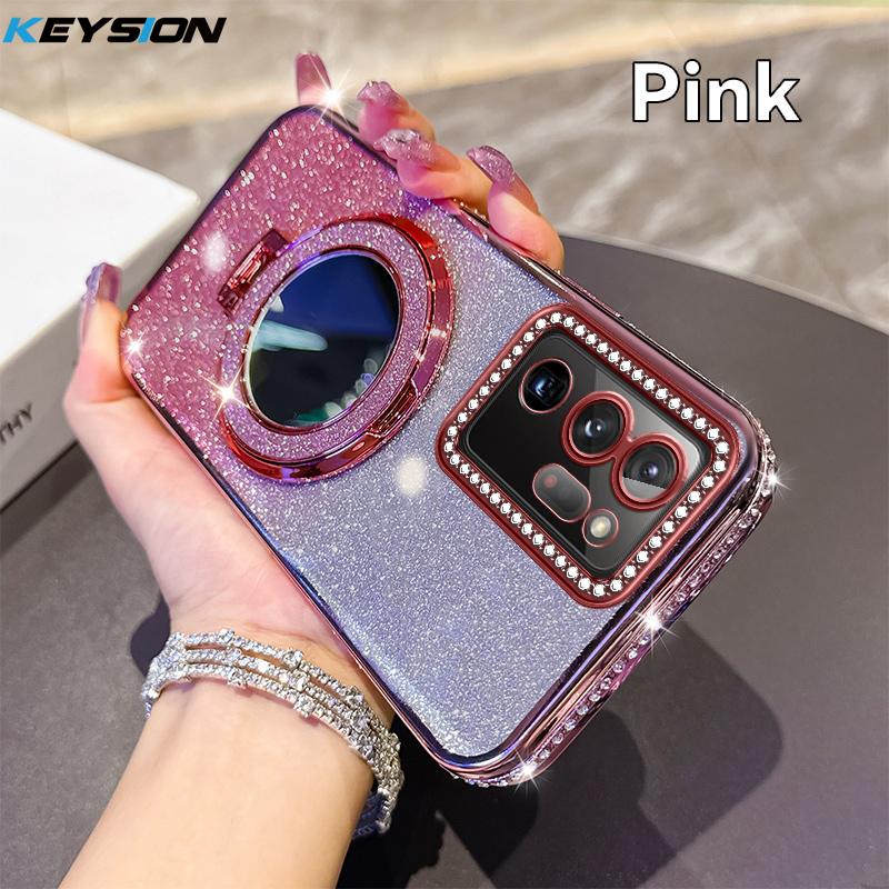 KEYSION Luxury Glitter Jewelled Magnetic Phone Case for Samsung Galaxy Note 20 20 Ultra 5G Makeup Mirror Stand Shockproof Cover for Note 20 Ultra розовый
KEYSION Luxury Glitter Jewelled Magnetic Phone Case for Samsung Galaxy Note 20 20 Ultra 5G Makeup Mirror Stand Shockproof Cover for Note 20 Ultra розовый