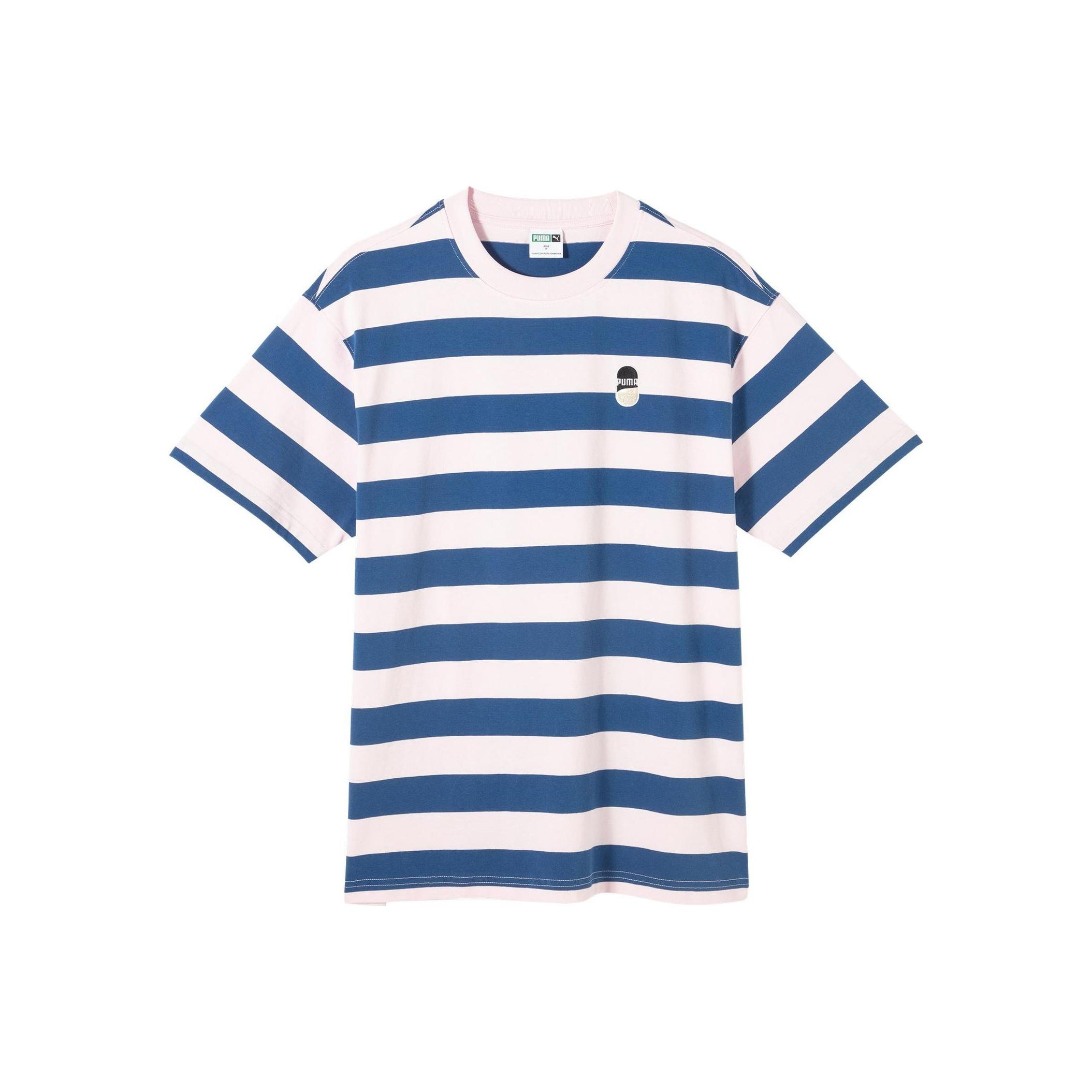 Puma Downtown Logo Colorblock Stripe Crew Neck T-Shirt Men Tops Light-Pink 630115-93 S
Puma Downtown Logo Colorblock Stripe Crew Neck T-Shirt Men Tops Light-Pink 630115-93 S