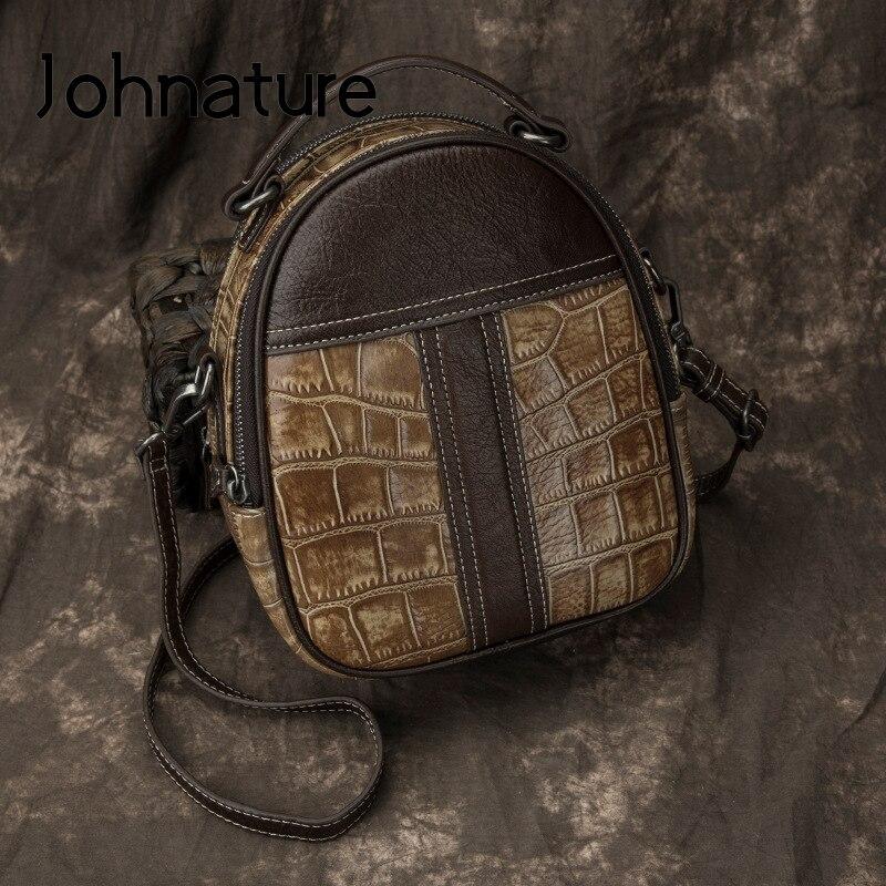 Маленький рюкзак Johnature из натуральной кожи в стиле ретро, женская сумка из кожи аллигатора, ручной работы, первый слой из воловьей кожи, женские дорожные рюкзаки кофейный
Маленький рюкзак Johnature из натуральной кожи в стиле ретро, женская сумка из кожи аллигатора, ручной работы, первый слой из воловьей кожи, женские дорожные рюкзаки кофейный