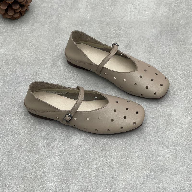Johnature Hollow Out Breathable Genuine Leather Flat Sandals Casual Versatile Soft Soled Women s Shoes 35 серый
Johnature Hollow Out Breathable Genuine Leather Flat Sandals Casual Versatile Soft Soled Women s Shoes 35 серый