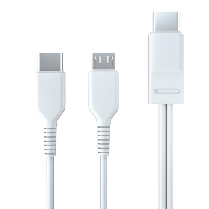 2 in 1 Micro USB Type C Cable Cellphone Tablet Charger Cord USB C to Type C Micro USB Fast Charging Cable 1 белый
2 in 1 Micro USB Type C Cable Cellphone Tablet Charger Cord USB C to Type C Micro USB Fast Charging Cable 1 белый